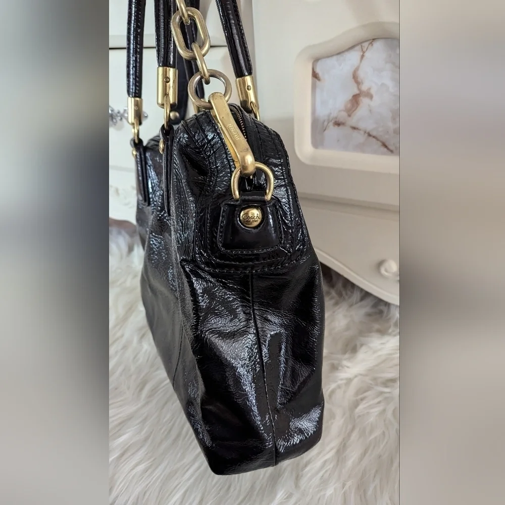 COACH Kristen satchel bag With Coach New York Drawstring Dust Storage Cover